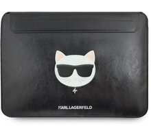 KARL LAGERFELD pouzdro Choupette Sleeve pro MacBook Air/Pro, kožené, černá_1607502003