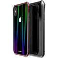 Luphie Aurora Magnet Hard Case Glass pro iPhone X, černo/červená