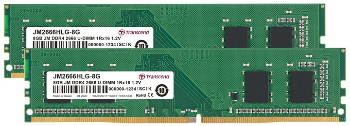 Transcend 16GB (2x8GB) DDR4 2666