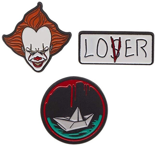 Odznaky IT - Pennywise Lapel Pin Set_1488177655