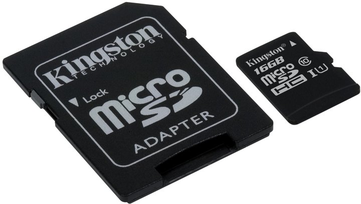 Kingston Micro SDHC 16GB Class 10 UHS-I + SD adaptér_78191694