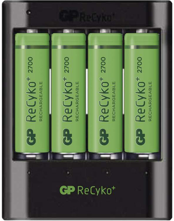 GP USB nabíječka baterií U421 + 4× AA GP ReCyko+_1323815521