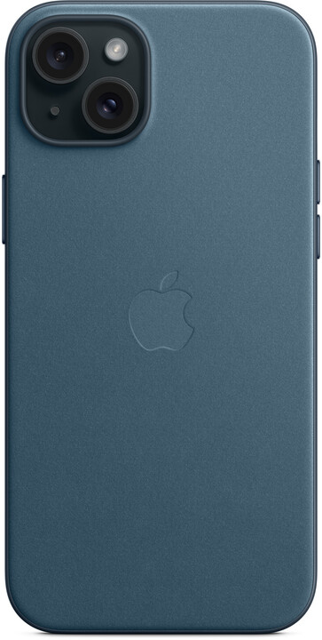 Apple kryt z tkaniny FineWoven s MagSafe na iPhone 15 Plus, tichomořsky modrá_2033832537