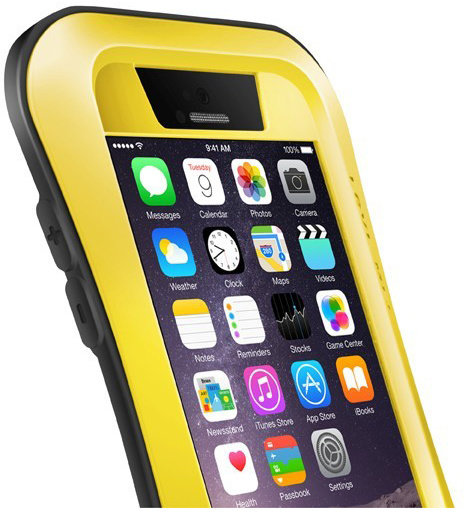 Love Mei Case iPhone 6 Three anti Waistline Yellow_603809537