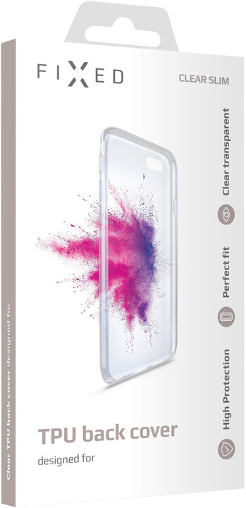 FIXED gelové pouzdro TPU pro Apple iPhone 12 mini, čirá