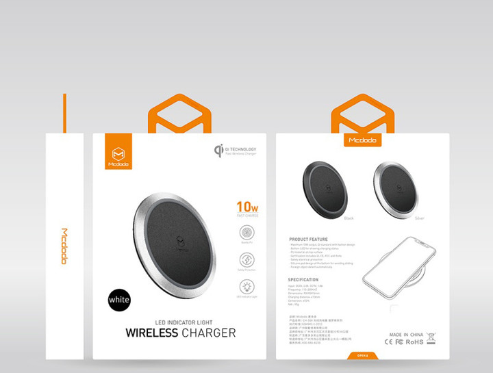 Mcdodo Pros Series Wireless Charger 10W Silver_931842270