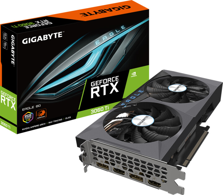 GIGABYTE GeForce RTX 3060 Ti EAGLE 8G (rev.2.0), LHR, 8GB GDDR6_349648552