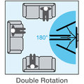 Meliconi 580410 CME Double Rotation EDR 200 nástěnný náklonný držák na TV, černá_1123257198