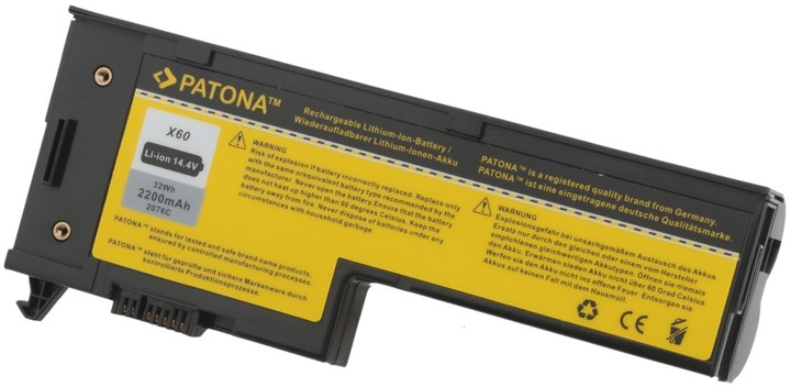 Patona baterie pro IBM, THINKPAD X60/X61 2200mAh Li-Ion 14,4V_1852025710