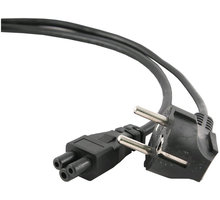 C-TECH kabel síťový 1,8m VDE 220/230V napájecí notebook 3 pin Schuko_1440566217