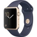 Apple Watch 42mm Gold Aluminium Case with Midnight Blue Sport Band_403863780