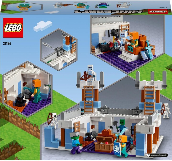 Extra výhodný balíček LEGO® Minecraft 21186 Ledový zámek a 21243 Ledové hory_597893599
