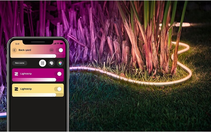 Philips Hue Venkovní LED pásek 2m White and Color Ambiance + adaptér_885623850