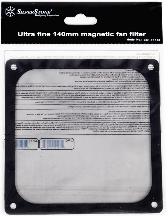 SilverStone FF143B, 140mm s magnetem, černá_2045046021