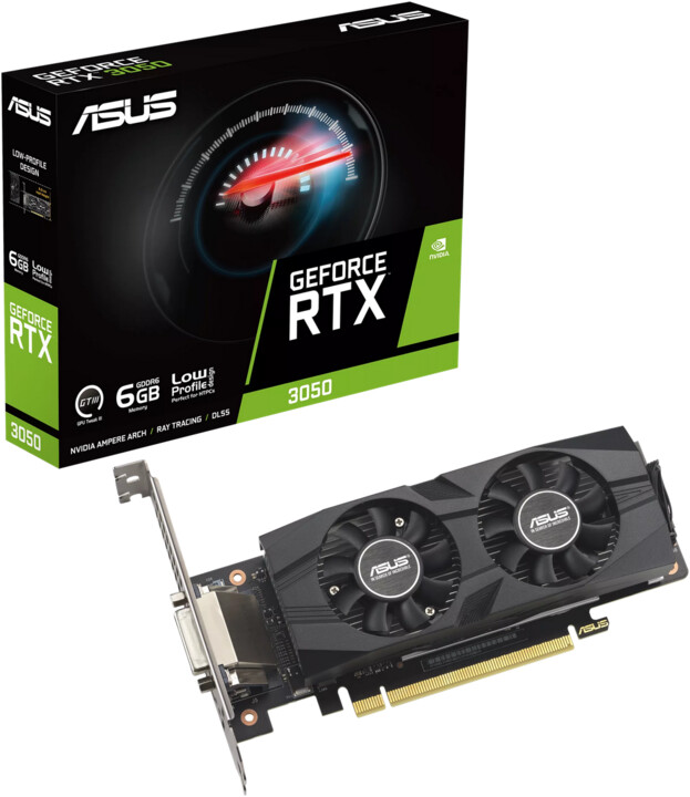 ASUS GeForce RTX 3050 LP, 6GB GDDR6_434325062