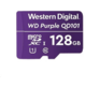 WD Micro SDXC Purple Class 10 - 128GB, fialová