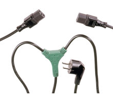 PremiumCord kabel síťový 230V, Y-kabel přívodní M-2x F_208925448