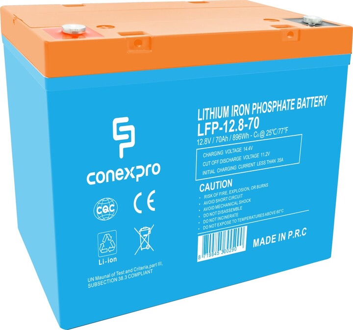 Conexpro baterie LiFePO4, 12,8V, 70Ah_839956813