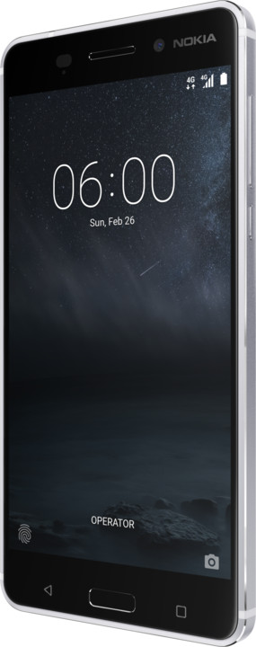 Nokia 6, Dual Sim, stříbrná_1279415600