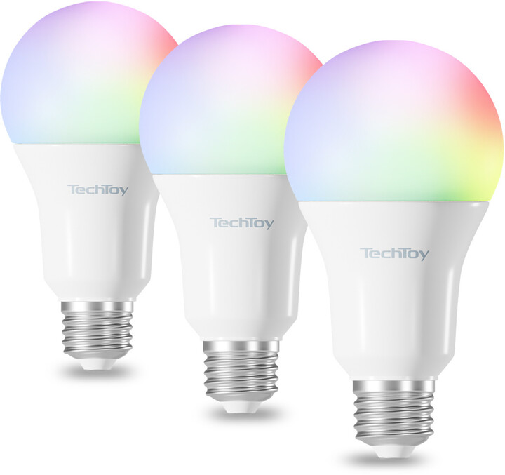 TechToy Smart Bulb RGB 11W E27 3pcs set_626375702