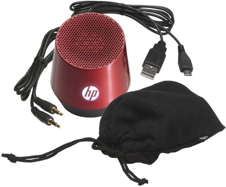 Originalni HP přenosný HP reproduktor červený (v ceně 399 Kč)_425467828