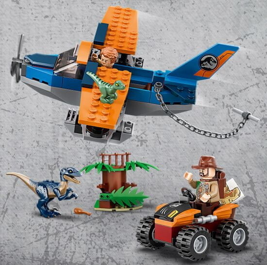 LEGO® Jurassic World 75942 Velociraptor: Záchranná mise s dvouplošníkem_714528196