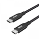 MAX kabel USB-C, 95W, opletený, 1m, černá