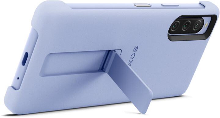 Sony zadní kryt pro Sony Xperia 10 V 5G se stojánkem, fialová_2085202800