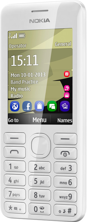 Nokia 206 Dual SIM, bílá_749686574