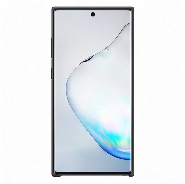 Samsung silikonový zadní kryt pro Galaxy Note10+, černá_1202647754