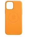 Apple kožený kryt s MagSafe pro iPhone 12/12 Pro, oranžová