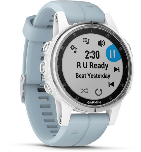 GARMIN fenix5S Plus, White with Seafoam Band_746083212