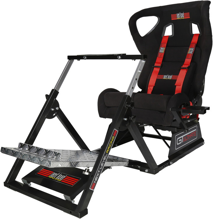 Next Level Racing GTultimate V2 Racing Simulator Cockpit, černá/červená_108735436