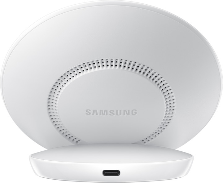 Samsung bezdrátová nabíjecí stanice Qi s podporou rychlonabíjení pro S9 / S9+, bílá_1452273367