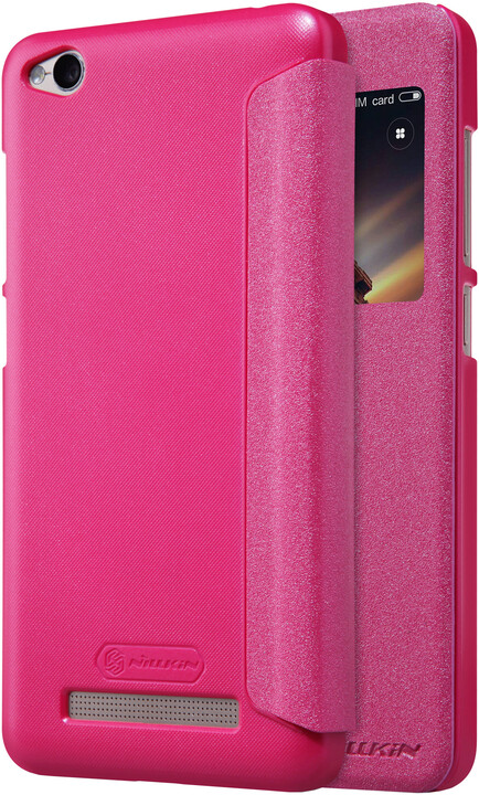 Nillkin Sparkle Leather Case pro Xiaomi Redmi 4A, červená_80813309
