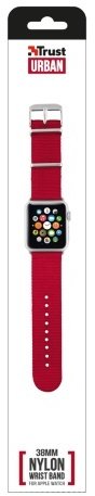 Trust náramek pro Apple Watch 38mm, červená_1195573793