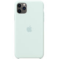 Apple silikonový kryt na iPhone 11 Pro Max, bledě zelená