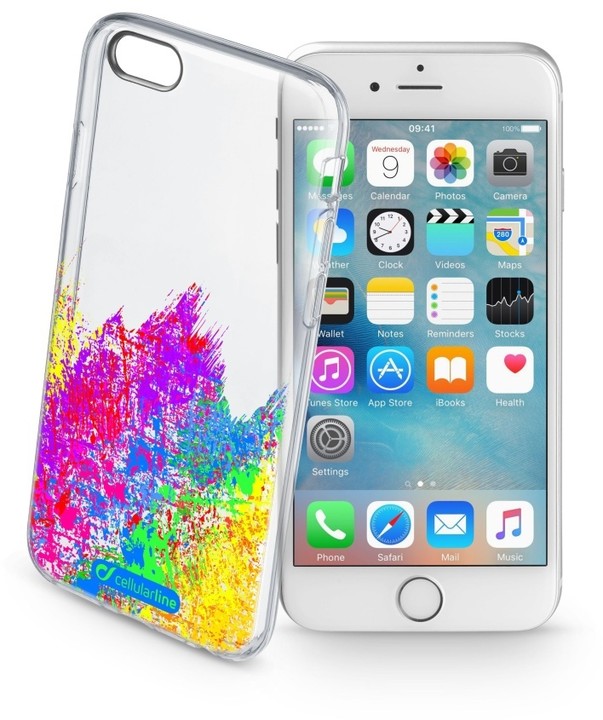 CellularLine STYLE průhledné gelové pouzdro pro Apple iPhone 6/6S, motiv ART_495084863