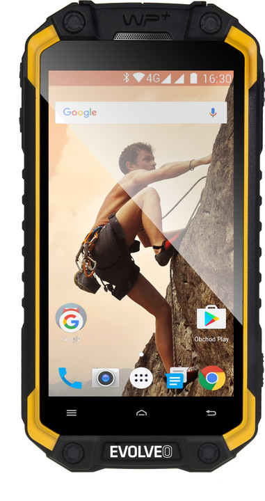 Evolveo StrongPhone Q9 LTE, žluto/černá_811714949