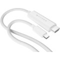Hyper® kabel USB-C - HDMI, 4K, 2.5m, bílá_1269955074