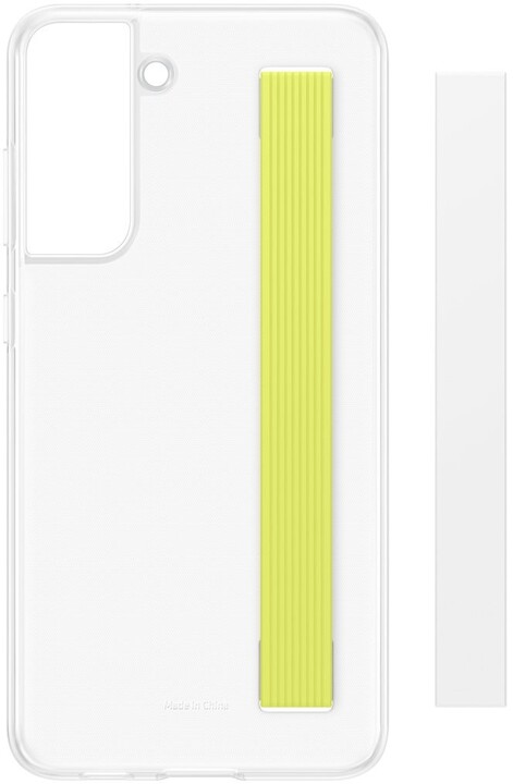 Samsung poloprůhledný zadní kryt s poutkem pro Galaxy S21 FE, bílá_1983810178