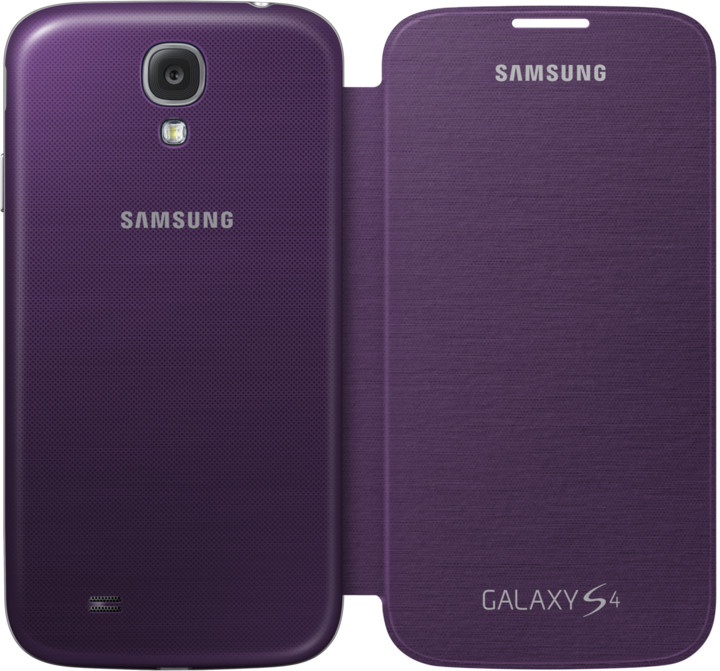 Samsung flipové pouzdro EF-FI950BV pro Galaxy S 4 (i9505), purpurová_1082530864
