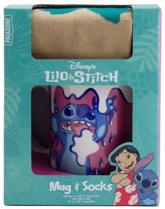 Dárkový set Disney - Lilo &amp; Stitch, hrnek a ponožky_987782724