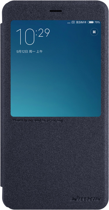 Nillkin Sparkle Leather Case pro Xiaomi Redmi Note 4, černá_501906950