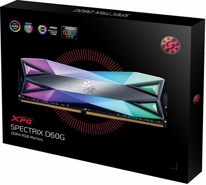 ADATA XPG SPECTRIX D60G 16GB (2x8GB) DDR4 3600 CL17, wolframová