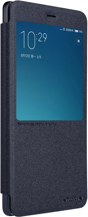 Nillkin Sparkle Leather Case pro Xiaomi Redmi Note 4, černá_1891195723