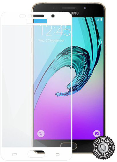 ScreenShield ochrana displeje Tempered Glass pro Samsung A510 Galaxy A5 (2016), White (kovový okraj)_1999897956