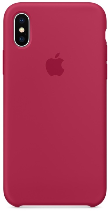 Apple silikonový kryt na iPhone X, vínová_753720978
