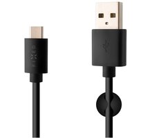 FIXED nabíjecí a datový kabel USB-A - USB-C, USB 2.0, 1m, černá FIXD-UC-BK