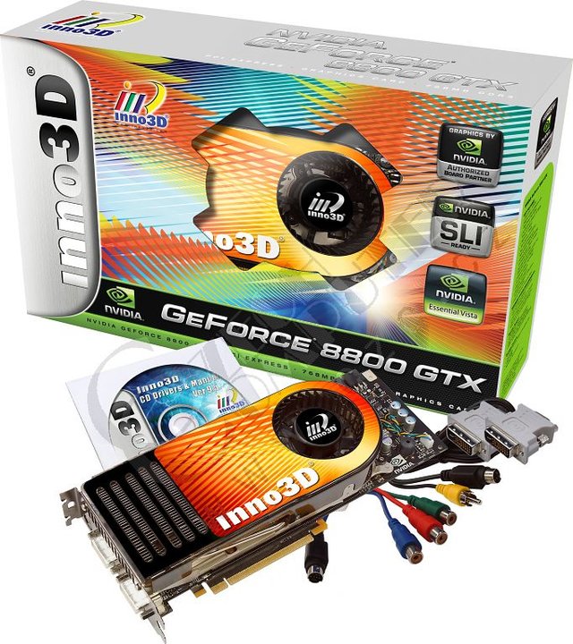 Inno3D GeForce 8800GTX 768MB, PCI-E_811308638
